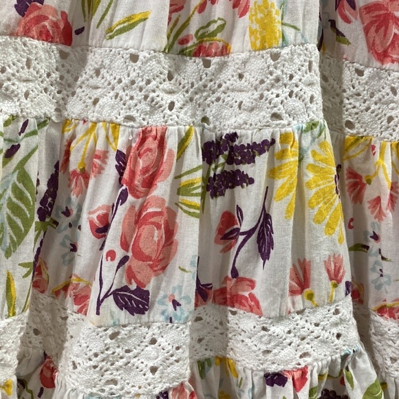 Artisan NY toddler Boho dress crochet floral size 2T - Picture 5 of 8